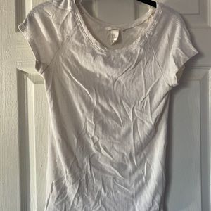 white h&m top